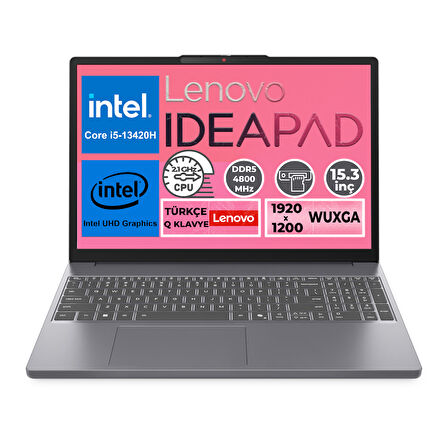Lenovo IdeaPad Slim 3 15IRH10 i5-13420H 8GB 1TB SSD 15.3" WUXGA W11P Notebook 83K1004ETR 012