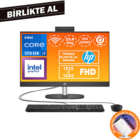 HP ProOne 240 G10 i7-1355U 32GB 512GB SSD 23.8" FHD W11P + Projeksiyon B6JC8ES 044