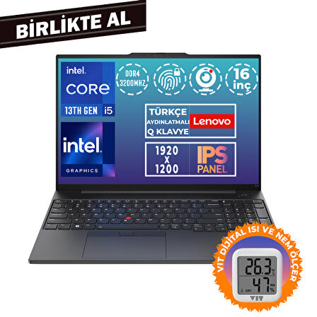 Lenovo ThinkPad E16 G1 i5-13420H 16GB 512GB SSD 16" WUXGA Freedos + VIT Termometre 21JN00JUTX 016