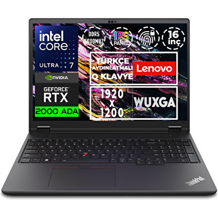 Lenovo MWS ThinkPad P16v G2 Ultra 7 155H 32GB 2TB SSD 8 GB RTX2000 Ada W11P 21KX0019TX 003