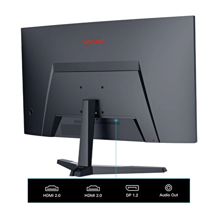 Koorui 1ms 180Hz 27" 1920x1080 FHD Curved Gaming Monitör 27E6CA
