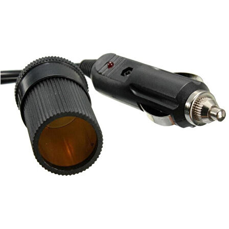 Araç Çakmak Uzatma Kablosu Sigortalı  7 Metre