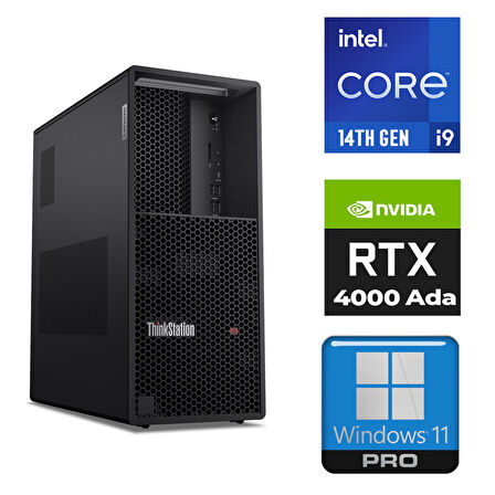 Lenovo DWS ThinkStation P3 i9-14900K 64GB 1TB SSD 20 GB RTX4000 Ada W11P İş İstasyonu 30GS00CRTR