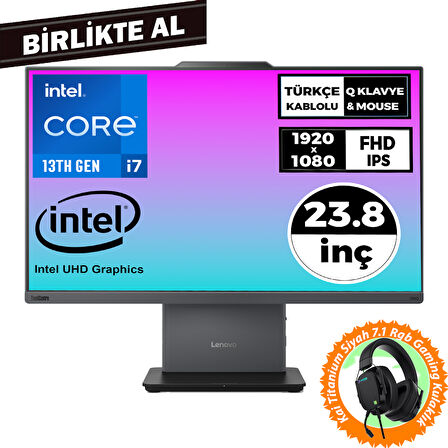 Lenovo ThinkCentre Neo 50a i7-13620H 32GB 512GB SSD 23.8" Fdos AIO+Gaming Kulaklık 12SC000KTR 049