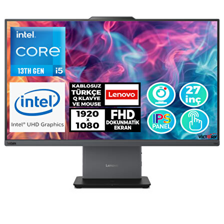 Lenovo ThinkCentre Neo 50a i5-13420H 16GB 1TB SSD 27" FHD Fdos Dokunmatik All In One 12SA0015TR 002