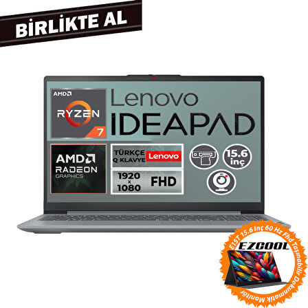 Lenovo IdeaPad Slim 3 Ryzen 7 5825U 16GB 512GB SSD 15.6" Fdos + 15.6" Touch Monitör 82XM00U4TX 006