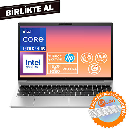 HP EliteBook 650 G10 i5-1335U 32GB 1TB SSD 15.6" FHD W11P + Kablosuz Klavye Mouse B2PK5ES 050
