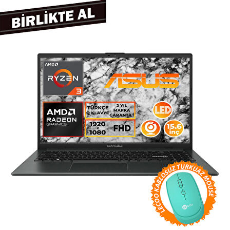 ASUS Vivobook Go 15 Ryzen 3 7320U 8GB 256GB SSD 15.6" FHD W11P + Mouse E1504FA-NJ097 023