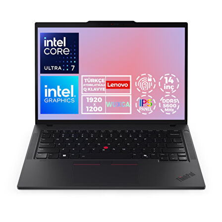 Lenovo ThinkPad T14 Gen 5 Ultra 7 155U 32GB 2TB SSD 14" WUXGA Freedos Notebook 21ML008MTX 005