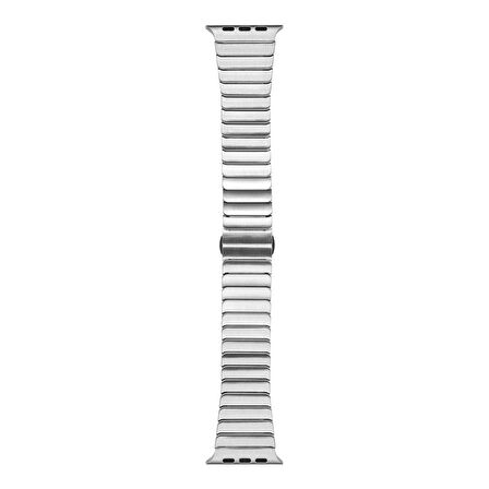Gpack Apple Watch 10 46mm Kordon Alüminyum Alaşım Çizgi Desenli Krd79