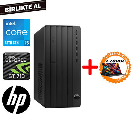 HP Pro 290 G9 i5-13500 8GB 512GB SSD 4 GB GT710 Freedos Masaüstü PC + 15,6" Monitör 624A6ET 073