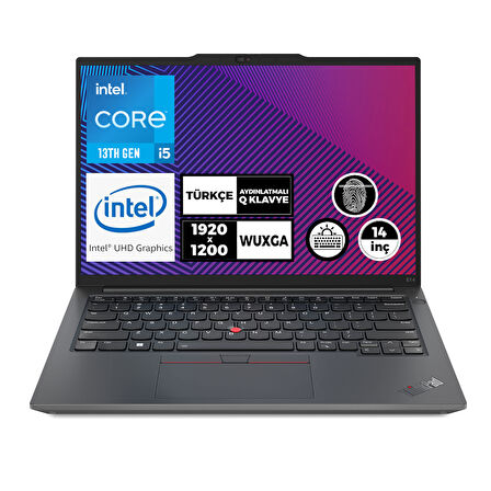 Lenovo ThinkPad E14 G5 i5-13420H 16GB 1TB SSD 14" WUXGA Fdos Taşınabilir Bilgisayar 21JK00KTTX 004