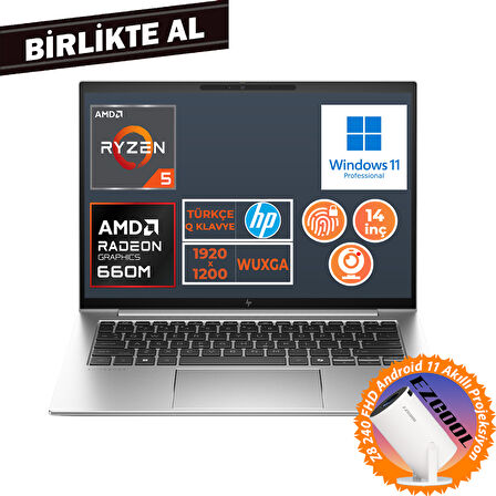 HP EliteBook 845 G9 Ryzen 5 6600U 16GB 512GB SSD 14" WUXGA W11P + Projeksiyon 5Z6L9EA 027