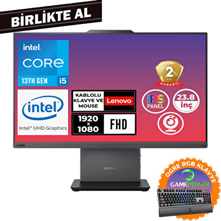 Lenovo ThinkCentre Neo 50A G5 i5-13420H 16GB 512GB SSD 23.8" Fdos + Gaming Klavye 12SC002WTR 030