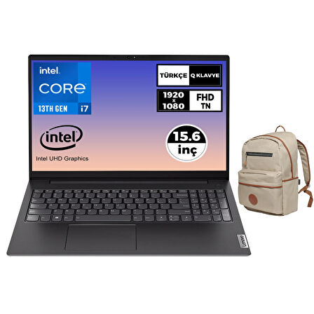 Lenovo V15 Gen 4 i7-1355U 8GB 1TB SSD 15.6" FHD Freedos Laptop + Çanta 83A100GPTR 004