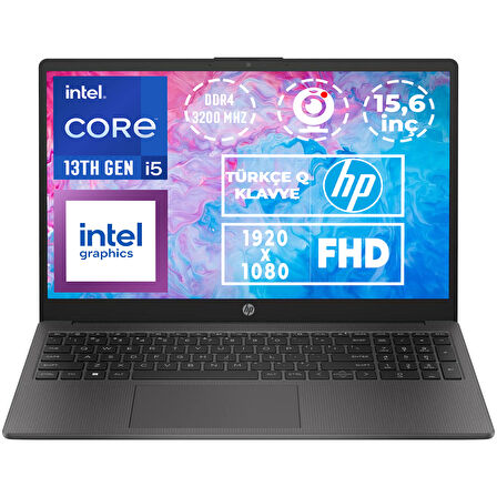 HP 250 G10 i5-1334U 20GB 512GB SSD 15.6" FHD Freedos Taşınabilir Bilgisayar B2NC5ES 002