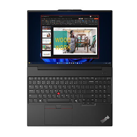 Lenovo ThinkPad E16 Gen 2 Ultra 7 155H 24GB 2TB SSD 16" WUXGA Fdos Dizüstü Bilgisayar 21MA002UTX 006
