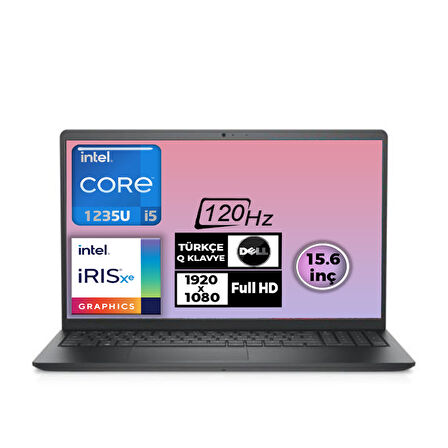 Dell Inspiron 3520 i5-1235U 16GB 512GB SSD 15.6" FHD Ubuntu Taşınabilir Bilgisayar I35201003U 001