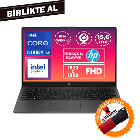 HP 250 G10 i3-1315U 16GB 1TB SSD 15.6" FHD W11P + 128 GB Flash Disk B2NC3ES 027