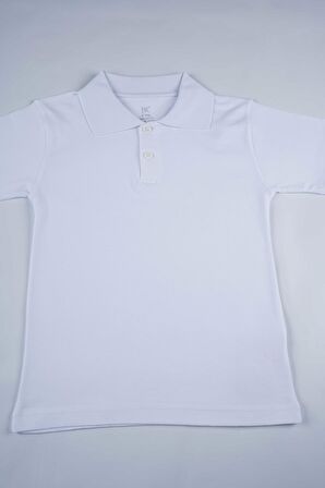KISA KOL POLO YAKA BEYAZ LAKOS OKUL TİŞÖRTÜ