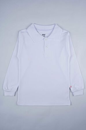 KISA KOL POLO YAKA BEYAZ LAKOS OKUL TİŞÖRTÜ