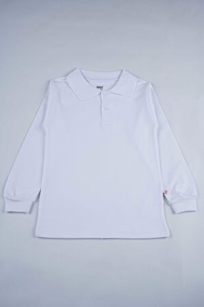 KISA KOL POLO YAKA BEYAZ LAKOS OKUL TİŞÖRTÜ