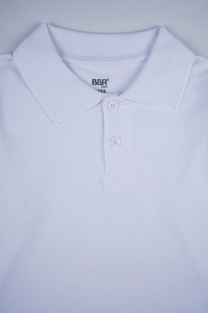 KISA KOL POLO YAKA BEYAZ LAKOS OKUL TİŞÖRTÜ