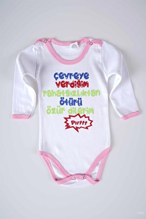 YENİ SEZON ÇEVREYE VERDİĞİM YAZILI BEBEK ÇOCUK UZUN KOL PAMUK BADY ZIBIN