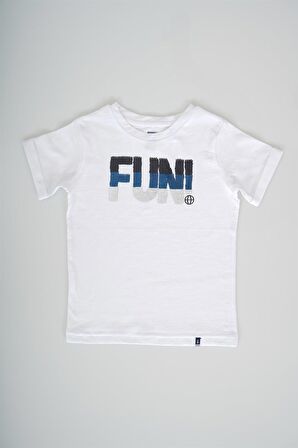 ERKEK ÇOCUK FUN SMİLE DEĞİŞEN PULLU KISA KOL TİŞÖRT