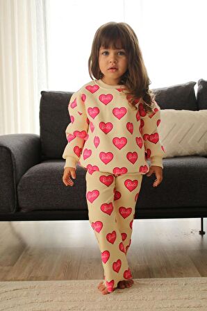 KIZ ÇOCUK BARBİE ELSA MİCKEY 3 İPLİK İSPANYOL PAÇA TAYTLI PAMUK TAKIM