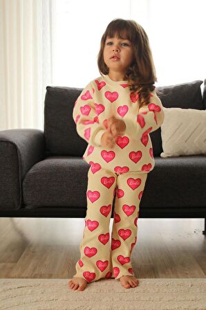 KIZ ÇOCUK BARBİE ELSA MİCKEY 3 İPLİK İSPANYOL PAÇA TAYTLI PAMUK TAKIM