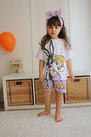 KIZ ÇOCUK PAW PETROL BUGS BUNNY MİCKEY ŞORTLU TAKIM