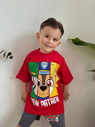 ERKEK ÇOCUK PAW PETROL PAMUK ŞORTLU TAKIM