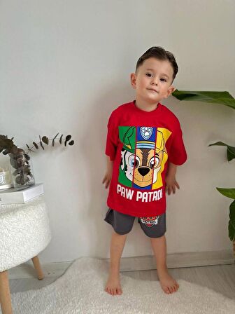 ERKEK ÇOCUK PAW PETROL PAMUK ŞORTLU TAKIM