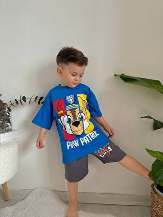 ERKEK ÇOCUK PAW PETROL PAMUK ŞORTLU TAKIM