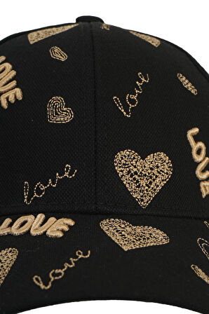 KİTTİ 24300-01 9-12 YAŞ NAKIŞLI KASKET ŞAPKA