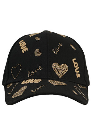 KİTTİ 24300-01 9-12 YAŞ NAKIŞLI KASKET ŞAPKA