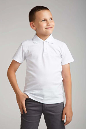 Kız Erkek Çocuk  Kısa Kol Okul Lakos