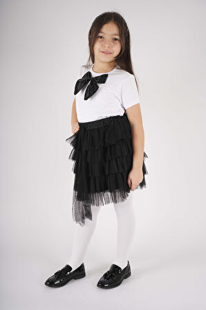 23 NİSAN 29 EKİM KONSEPT FİYONK DETAYLI TÜL DETAYLI KAT KAT TÜTÜ ETEKLİ TAKIM