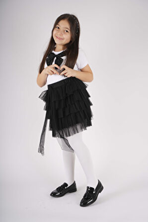 23 NİSAN 29 EKİM KONSEPT FİYONK DETAYLI TÜL DETAYLI KAT KAT TÜTÜ ETEKLİ TAKIM