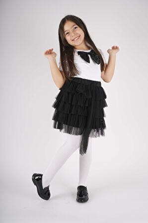 23 NİSAN 29 EKİM KONSEPT FİYONK DETAYLI TÜL DETAYLI KAT KAT TÜTÜ ETEKLİ TAKIM