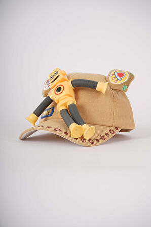 KİTTİ ERKEK ÇOCUK ÇIKABİLEN UZAYAN OYUNCAKLI IŞIKLI ŞAPKA