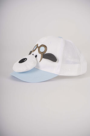 KİTTİ ERKEK BEBEK 1-3 YAŞ KÖPEK MODELLİ ŞAPKA