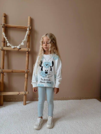 KIZ ÇOCUK MİNNİE MODELLİ TAYTLI TAKIM