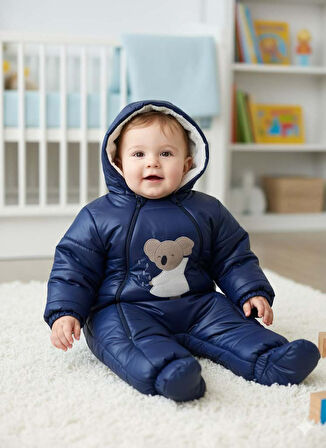 BEBEK İÇİ KÜRKLÜ ÇIKABİLEN PATİK VE ELDİVENLİ ASTRONOT TULUM