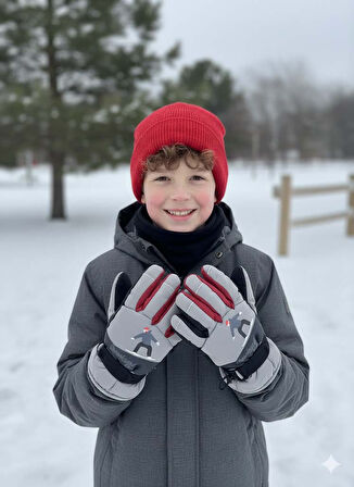 KİTTİ 422-13 9-14 YAŞ KAR KAYAK ELDİVENİ