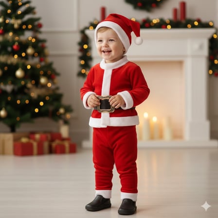 ERKEK ÇOCUK NOEL YILBAŞI TEMALI NOEL BABA TAKIMI