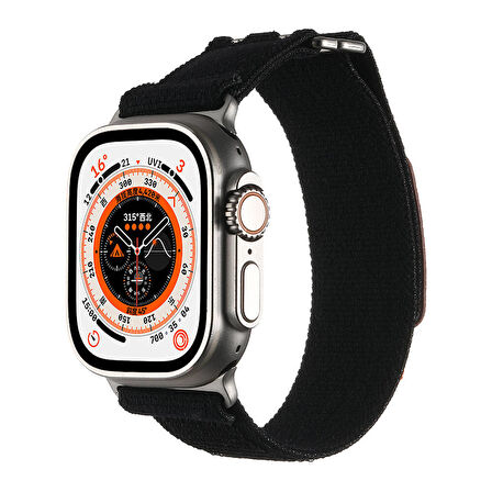 Gpack Apple Watch 10 46mm Kordon Hasır Naylon Örgü Strap Kayış KRD106