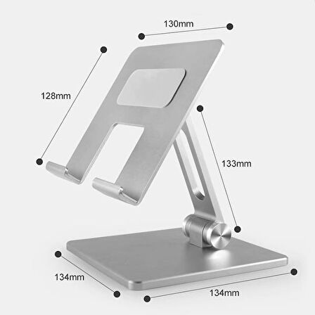 Coofbe Ayarlanabilir Masaüstü Tablet Standı Tablet Tutucu Alüminyum Ayarlanabilir Tablet Tutucu