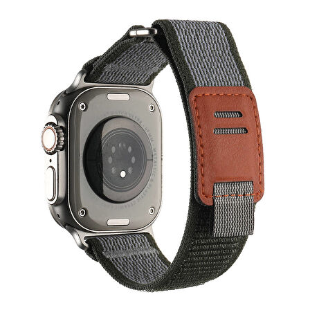 Gpack Apple Watch 10 46mm Kordon Hasır Naylon Örgü Strap Kayış KRD106
